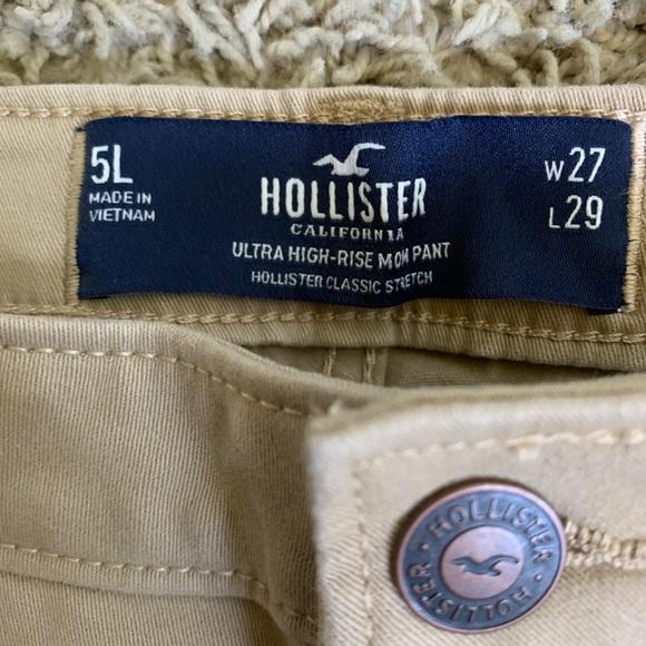 NWT 5Long Hollister Mom Ultra High-rise chinos - Picture 4 of 5